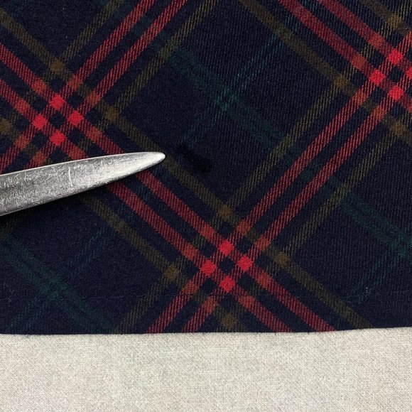 Zac & Rachel Skirt Women Size 8 Plaid Navy Red‎ A-Line Stretch Side Zip - Picture 2 of 12